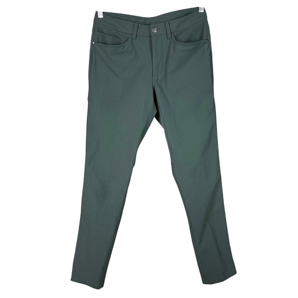 Lululemon ABC Pant Slim Warpstreme Smoked Spruce Green Men's Size 30 x 30 EUC